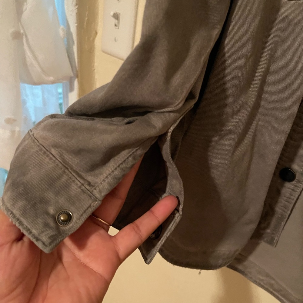 Washed Effect Oversized Shirt - image 5